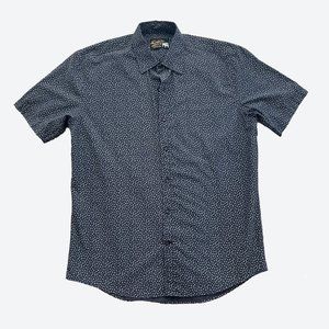 Duke's Bark‎ short-sleeve floral-print button-down shirt • size M
